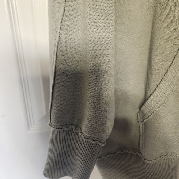 Aerie Down To Earth Oversized Full Zip Sage Green Hoodie Size XXL - Picture 5 of 10